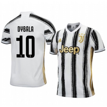 Billiga Fotbollströjor Juventus Dybala 10 Hemma tröja 2020/21 Kortärmad
